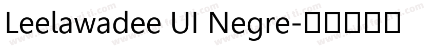 Leelawadee UI Negre字体转换